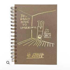 Gold and Brown 12-Month Planner